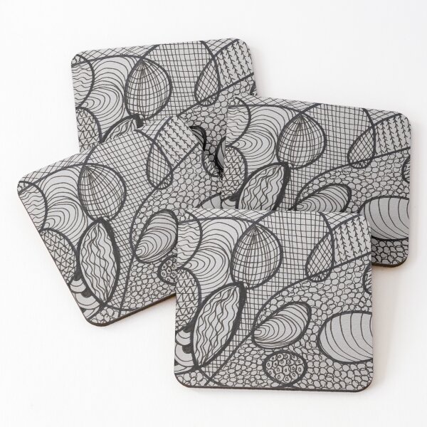 Item preview, Flowing loops with shapes designed and sold by Enbabstract.