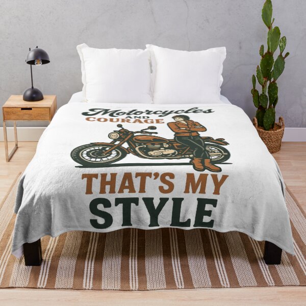 Item preview, Motorcycles And Courage My Style Vintage designed and sold by LuminOrb.