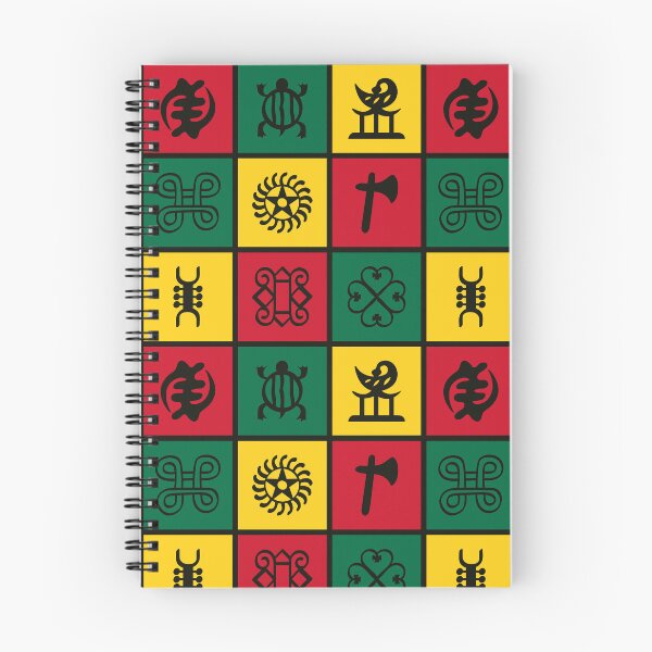 Item preview, Adinkra Symbols in Pan-African colors designed and sold by MammothArt.