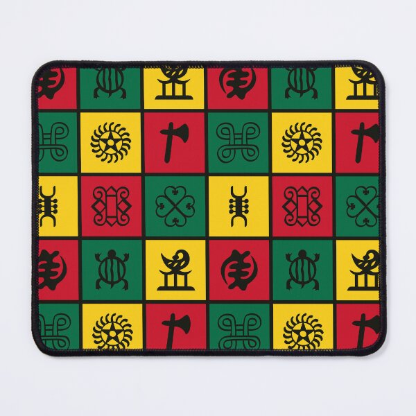 Item preview, Adinkra Symbols in Pan-African colors designed and sold by MammothArt.
