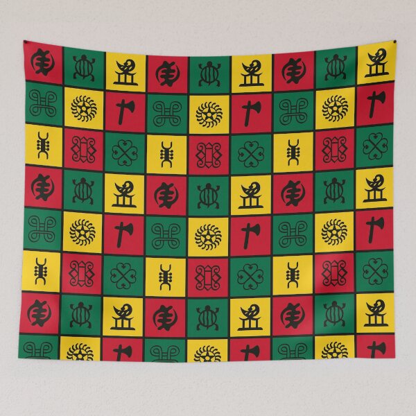 Item preview, Adinkra Symbols in Pan-African colors designed and sold by MammothArt.