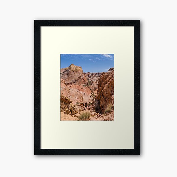 White Domes Trail Framed Art Print