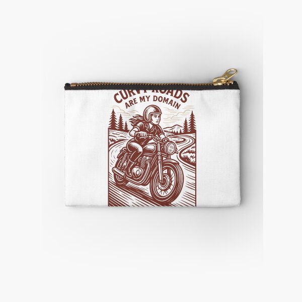 Item preview, Curvy Roads Are My Domain Motorrad Biker designed and sold by LuminOrb.