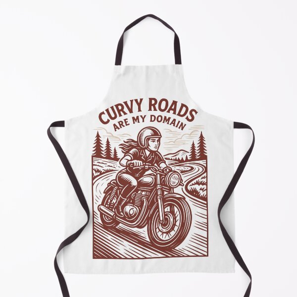 Item preview, Curvy Roads Are My Domain Motorrad Biker designed and sold by LuminOrb.
