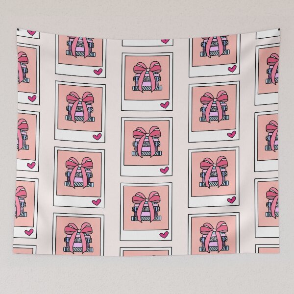 Item preview, romance pink book stack polaroid - kindle stickers designed and sold by folklorewhisper.