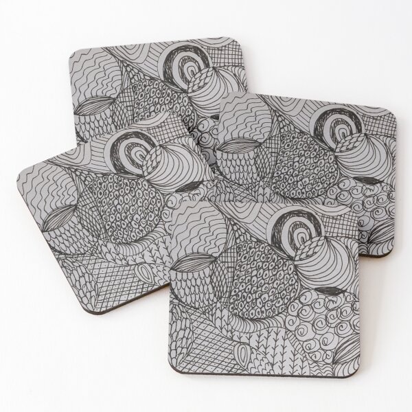 Item preview, Abstract simple circles with flowy  lines designed and sold by Enbabstract.