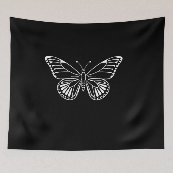 Item preview, Elegant Butterfly Silhouette | Delicate Winged Insect Art designed and sold by Negative Space Art.