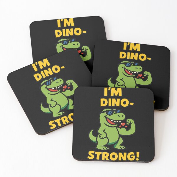 Item preview, I'm Dino-strong Tyrannosaurus Rex Kinder designed and sold by LuminOrb.