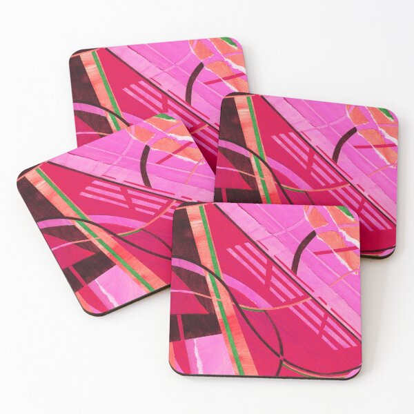 Item preview, Pink & Green Abstract Paper Collage designed and sold by mayabae.