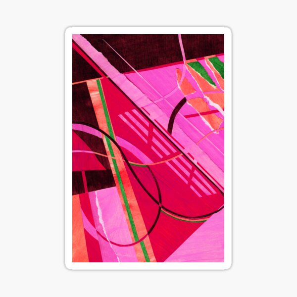 Item preview, Pink & Green Abstract Paper Collage designed and sold by mayabae.