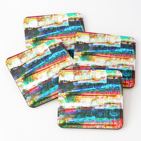 Artikelvorschau, Oh-Oh Neon Letters Dark Urban Glitch entworfen und verkauft von suekieper.