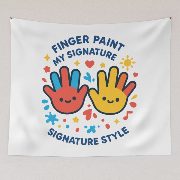 Item preview, Finger Paint My Signature Style Boys Girls designed and sold by LuminOrb.