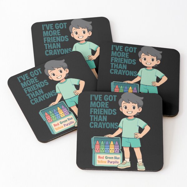 Item preview, I've Got More Friends Than Crayons Lustiger Spruch designed and sold by LuminOrb.