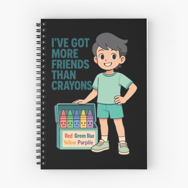 Item preview, I've Got More Friends Than Crayons Lustiger Spruch designed and sold by LuminOrb.
