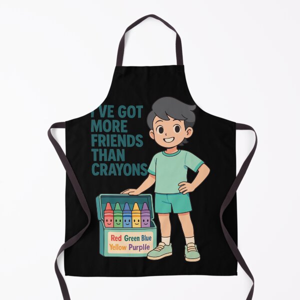 Item preview, I've Got More Friends Than Crayons Lustiger Spruch designed and sold by LuminOrb.