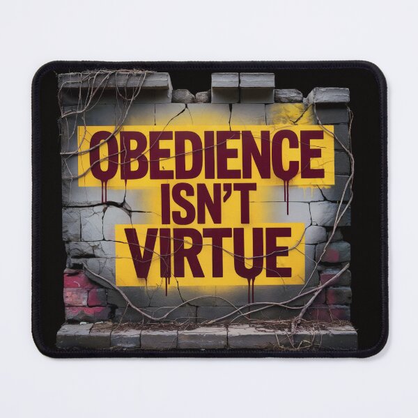 Item preview, I Will Not Yield To Disrespectful Men – Obedience Isn’t Virtue Graffiti Shirt designed and sold by Slavicsoul.