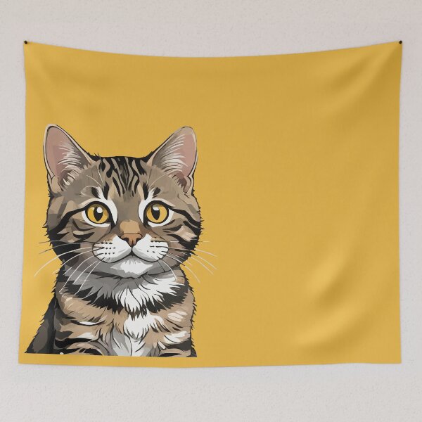 Item preview, Tabby Cat Striped Cat Cute Illustration designed and sold by taiche.