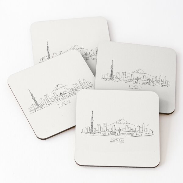 Item preview, Urban Landscape TOKYO -  Simple line Art designed and sold by store-wasabi.