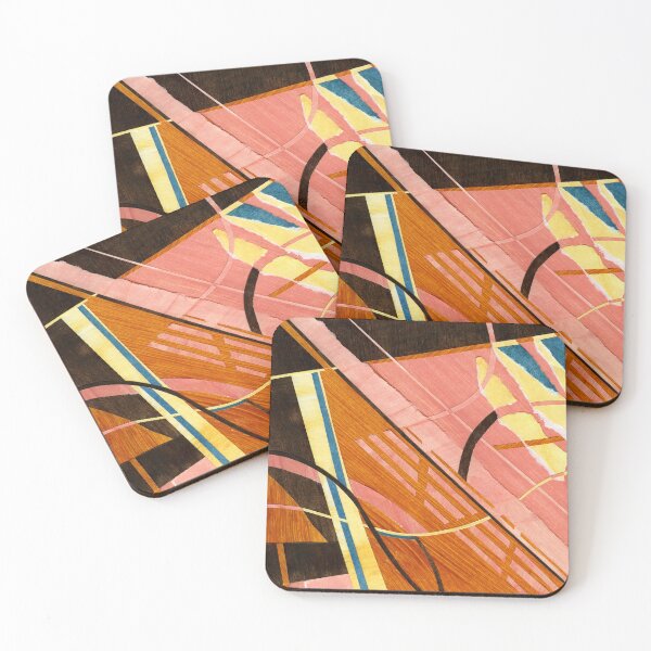 Item preview, Orange, Pink, Yellow, & Blue Abstract Paper Collage designed and sold by mayabae.