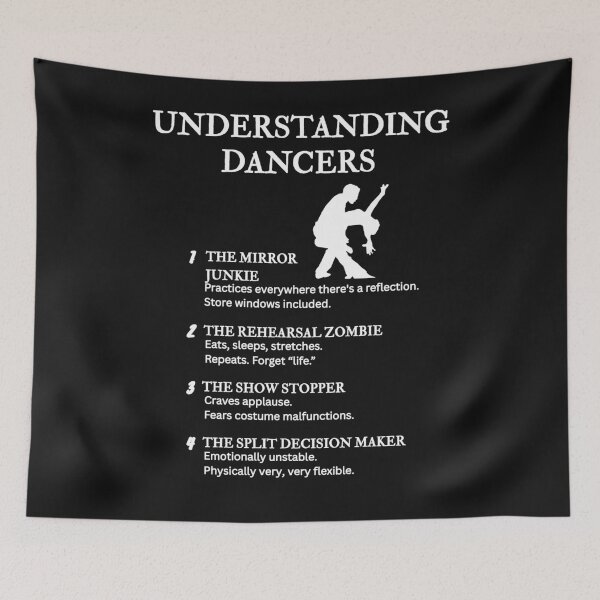 Item preview, Understanding Dancers – Funny Rhythm & Stage Life Definitions – Black designed and sold by PsyFlow35.