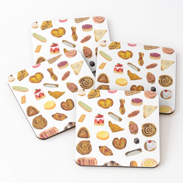 Item preview, pastries illustration designed and sold by thehat24.