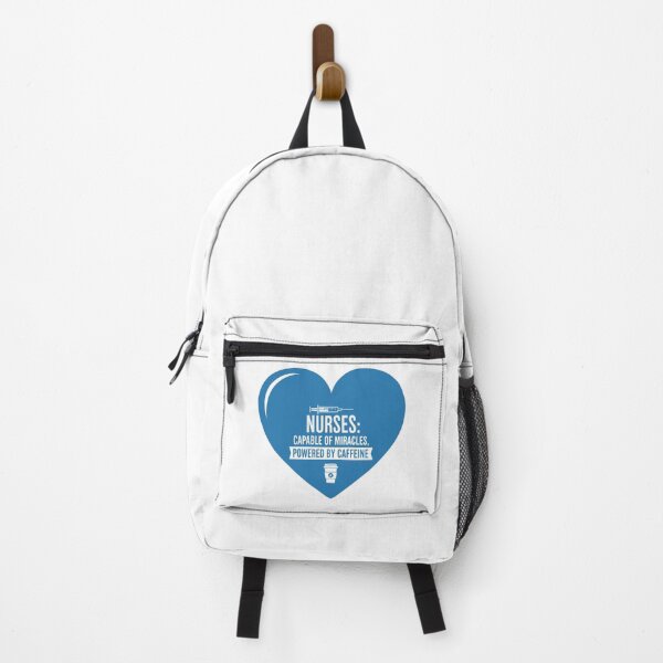 Item preview, Nurses: Capable of Miracles, Powered by Caffeine - Blue Heart Design designed and sold by Kubala.