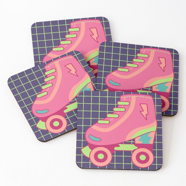 Item preview, Inline Rollerblade Skate 80s Neon Rubik Synthwave Love designed and sold by KhataCloset.