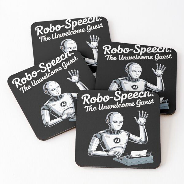 Item preview, Robo-Speech The Unwelcome Guest AI designed and sold by MAKOPOKOShop.