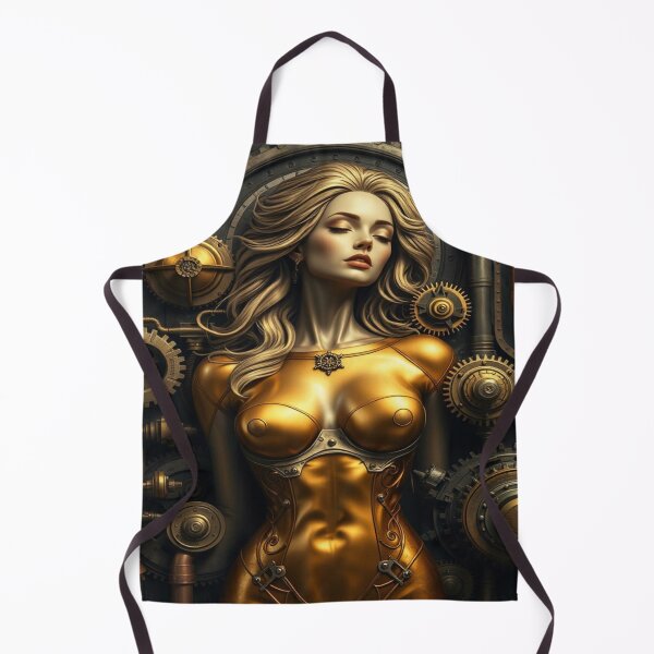 Item preview, Steampunk Dreams – Golden Elegance with Mechanical Details designed and sold by FotoworldEdel.