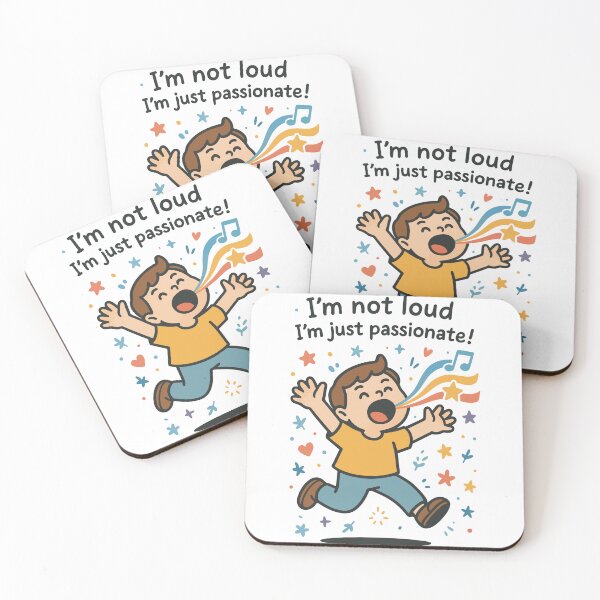 Item preview, I'm Not Loud I'm Just Passionate Spruch designed and sold by LuminOrb.
