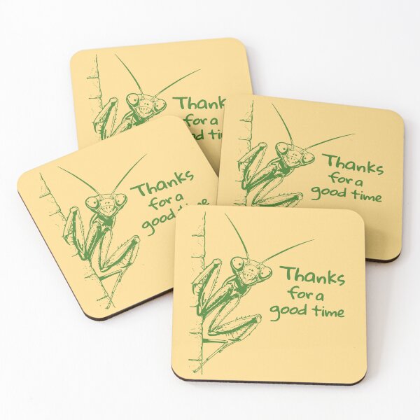 Item preview, Praying Mantis - Thanks for a Good Time | Funny Dark Humor Insect designed and sold by Darkifun.