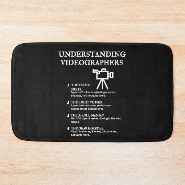 Item preview, Understanding Videographers – Funny Camera Life Definitions – Black designed and sold by PsyFlow35.