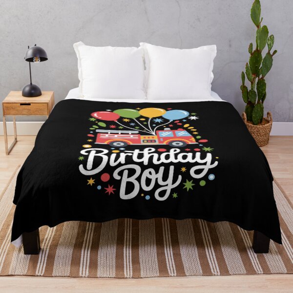 Item preview, Birthday Boy Fire Truck Firefighter Birthday Party designed and sold by splindoershop.