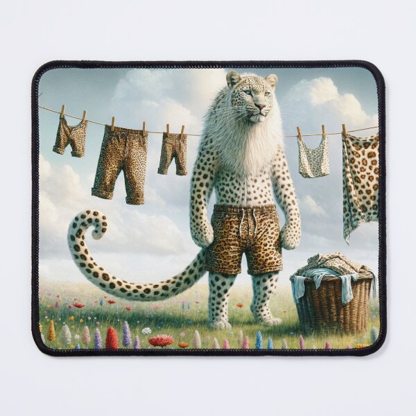 Item preview, Leopard Doing the Washing designed and sold by M-Y-A-R-T-.