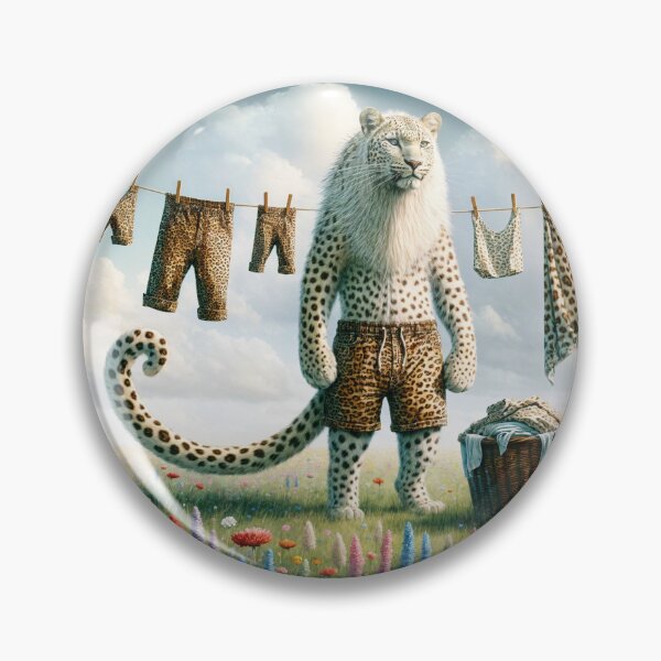 Item preview, Leopard Doing the Washing designed and sold by M-Y-A-R-T-.