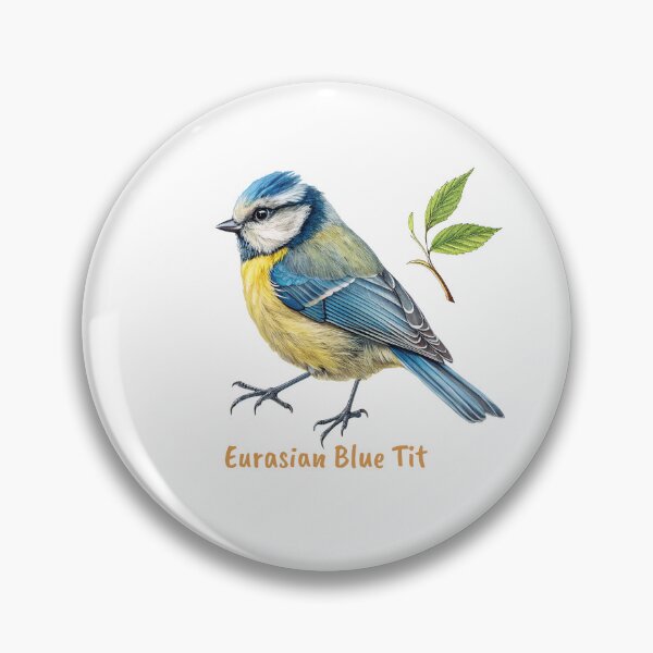 Item preview, Cute Eurasian Blue Tit bird, Garden Bird designed and sold by iclipart.