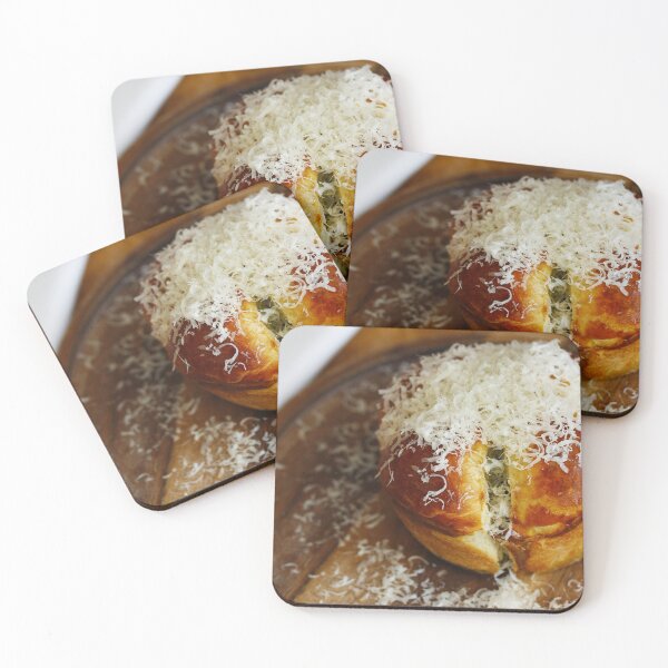 Item preview, Fresh Focaccia with a cheesy topping designed and sold by blueboxstudioss.