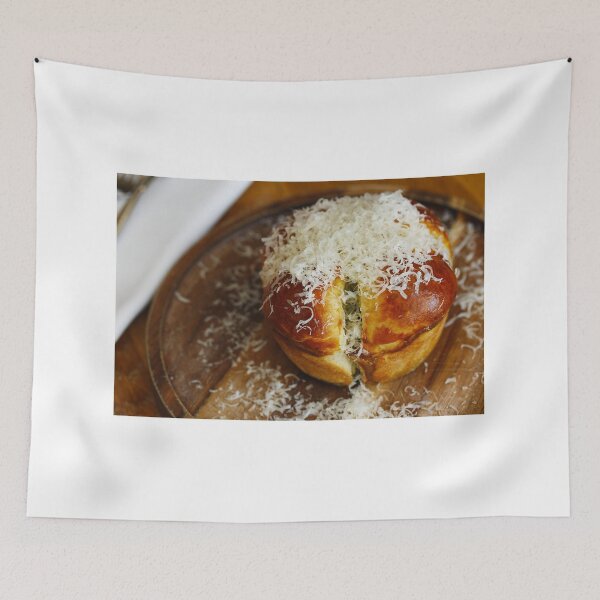Item preview, Fresh Focaccia with a cheesy topping designed and sold by blueboxstudioss.