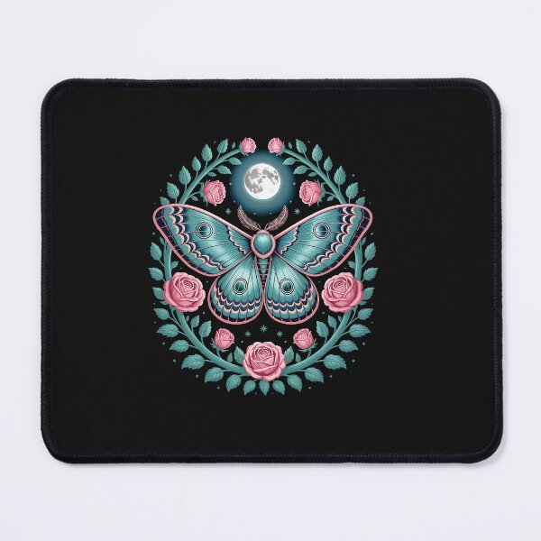 Item preview, goblincore moth and butterfly moonphases flowers cottagecore designed and sold by TalalosART.