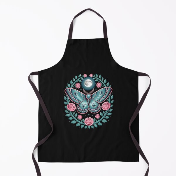 Item preview, goblincore moth and butterfly moonphases flowers cottagecore designed and sold by TalalosART.