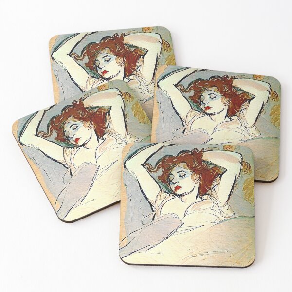 Item preview, Woman Lying on Her Back, Both Arms Raised designed and sold by artdesignsnow.