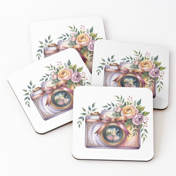 Item preview, vintage camera  with flower  designed and sold by jkrphoto.