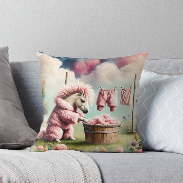 Item preview, Mini Horse Doing the Washing designed and sold by M-Y-A-R-T-.