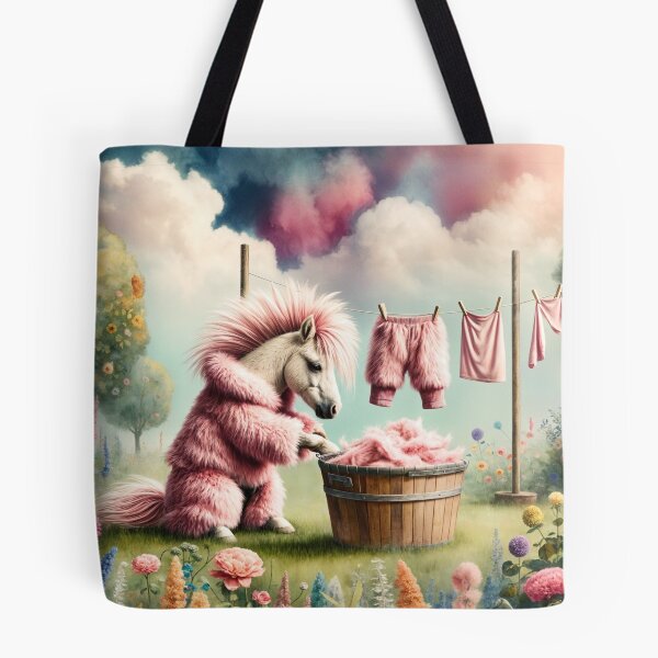 Item preview, Mini Horse Doing the Washing designed and sold by M-Y-A-R-T-.