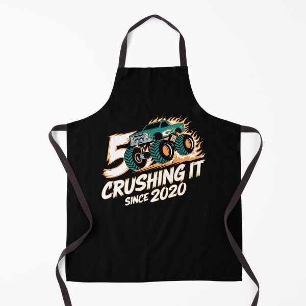 Item preview, Birthday Monster Truck 5 year Old Boys 5th Party Born 2021 designed and sold by splindoershop.