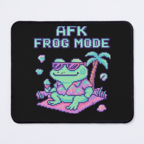 Item preview, AFK Frog Mode – Pixel Chill Shirt for Mental Time-Outs designed and sold by Laugh & Rewind .
