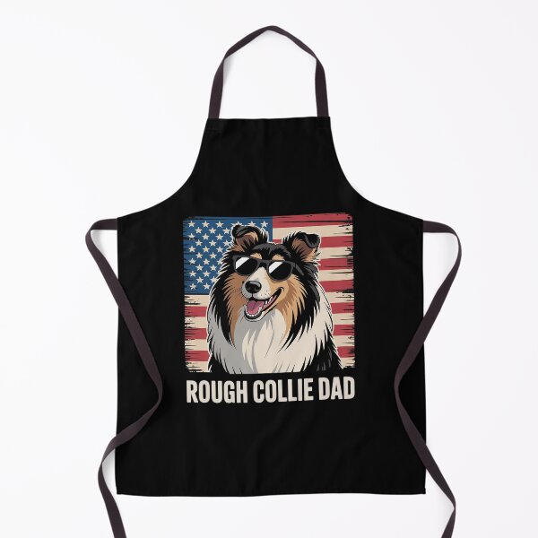 Item preview, Rough Collie Dad Of A Rough Collie Father US Flag designed and sold by MAKOPOKOShop.