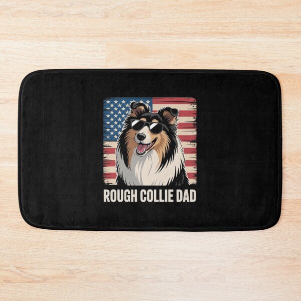 Item preview, Rough Collie Dad Of A Rough Collie Father US Flag designed and sold by MAKOPOKOShop.