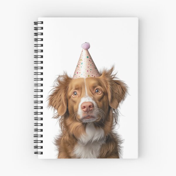 Item preview, Cute Nova Scotia Duck Tolling Retriever dog with Party Hat Birthday Celebration designed and sold by LazyOwlStore.