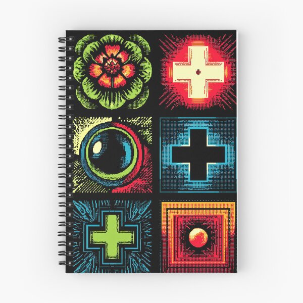 Item preview, Retro Icon Concept With Vivid Pixel Patterns designed and sold by Piotrek0001.
